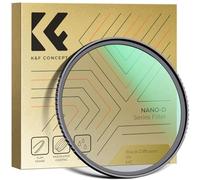 K&F CONCEPT Nano-Dazzle Filtro Black-Mist 1/4, Filtro Diffusion de Vidrio Óptico para Suavizador de Retrato Imagen y Vídeo para Objetivo 62mm