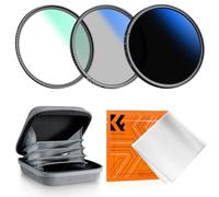 K&F CONCEPT Nano-Klear 43mm Filtros Kit，Filtro UV+CPL+ND2-400,Filtro de Protección MCUV + Polarizador CPL + Densidad Neutral ND2-400 con Estuche de Filtro