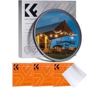 K&F CONCEPT Nano-Klear 52mm Filtro de Estrella con Llíneas Cortas，Star Filter de 6 Puntos Cortos de Efecto Estrellado para Fotografía con 3pcs Paños Limpieza Microfibra