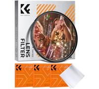 K&F CONCEPT Nano-Klear 55mm Filtro de Estrella con Llíneas Cortas，Star Filter de 4 Puntos Cortos de Efecto Estrellado para Fotografía con 3pcs Paños Limpieza Microfibra