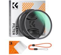 K&F CONCEPT Nano-Klear 58mm Filtro Black Mist Pro 1/8 con Tapa, Filtro Black Diffusion 1/8 Ultrafino Macro de Vidrio Óptico con Nano Revestimiento,Tapa de Lente & 3Pcs Paño Limpieza Microfibra