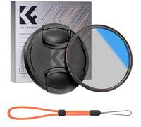 K&F CONCEPT Nano-Klear 58MM Filtro Polarizador Circular CPL con Tapa de Lente,CPL Filtro Polarizador de Vidrio Óptico con Revestimiento Nano