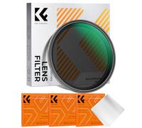 K&F CONCEPT Nano-Klear Filtro Black-Mist 1/4 & ND2-32, 72mm Filtro Black Diffusion 1/4 & ND2-32 Variable de Vidrio Óptico con Nano Revestimiento con 3Pcs Paño Limpieza