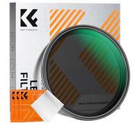 K&F CONCEPT Nano-Klear Filtro Black-Mist 1/8 & ND2-32, 77mm Filtro Black Diffusion 1/8 & ND2-32 Variable de Vidrio Óptico con Nano Revestimiento con 3Pcs Paño Limpieza