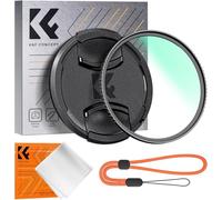 K&F Concept Nano-Klear Filtro de Protección UV con Tapa de Lente,72mm Filtro UV de Vidrio Óptico con Revestimiento Nano con Tapa de Objetivo Un Paño de Limpieza
