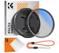 K&F CONCEPT Nano-Klear Filtro Polarizador Circular CPL con Tapa de Lente, 49mm Filtro Polarizador de Vidrio Óptico con Revestimiento Nano con Tapa de Objetivo y Un Paño de Limpieza