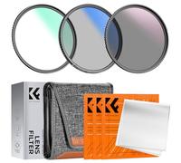 K&F CONCEPT Nano-Klear Filtros Kit, 37mm Filtro de Protección MCUV Filter Polarizador CPL Filtro Densidad Neutra ND4 con Estuche de Filtros+3 Paños de Limpieza