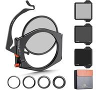 K&F CONCEPT Nano-X Pro Kit Sistema de Portafiltros Square Filter System Pro (Filtro Cuadrado ND1000+ND64+ND8+Filtro Polarizador Circular 95mm+67/72/77/82mm Anillos Adaptadores)
