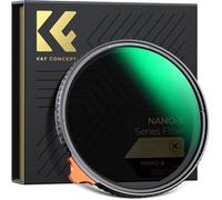 K&F CONCEPT Nano-Xcel 72MM 2 en 1 Filtro Variable ND2-32 & Black Mist 1/4，ND2-32(1-5 Pasos) Black Diffusion 1/4 con Revestimiento Nano 28 Capas