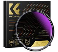 K&F CONCEPT Nano-Xcel 72mm Soft GND8 Filtro de Densidad Neutra Graduado Circular GND8 (3 Stop) de Vidrio Óptico HD con Revestimiento Nano