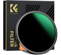 K&F CONCEPT Nano-Xcel 77mm Filtro Variable ND3-1000 (1.5-10 Pasos),Densidad Neutra Filtro ND3-1000 de Vidrio Óptico con 28 Capas Nano Revestimiento