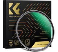K&F Concept Nano-Xcel Filtro UV Armor, 52MM Filtro de Protección UV Antideflagrante Anti-Explosión de Vidrio Óptico con 28 Capas Nano Revestimiento para Fotografía 4K/8K