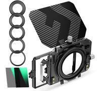 K&F Concept Nano-Xcel matte box - kit con filtros ND4 y ND32 4 × 5,65", 5 anillos adaptadores y 2 marcos