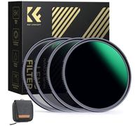 K&F CONCEPT Nano-Xcel ND Filtros Kit, 55mm Filtro ND4 + ND8 + ND64 + ND 1000 Densidad Neutral 28 Capas Nano Revestimiento con Estuche