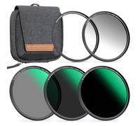 K&F CONCEPT Nano-Xcel Pack de Filtros Magnéticos 55mm GND8+ND8+ND64+ND1000+Anillo de Adaptador Magnético