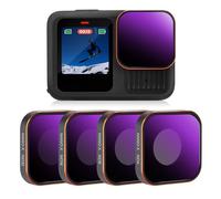 K&F Concept ND Filtro Compatible con GOPRO Hero 13 12 11 10 9, Kit de ND Filtro ND8, ND16, ND32, ND64 Compatible con Cámara GoPro Hero 13/12/11/10/9 Black con 28 Capas Nano Revestimiento