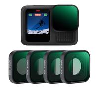 K&F Concept ND Filtro Compatible con GOPRO Hero 13 12 11 10 9, ND Filtro ND8, ND16, ND32, ND64 Compatible con Cámara GoPro Hero 13/12/11/10/9 Black con 28 Capas Nano Revestimiento