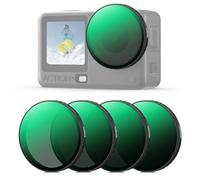 K&F CONCEPT Pack de 4 Filtros para Cámara de Acción Lente HD, Compatible con dji Action 6