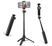 K&F CONCEPT MS71 Palo Selfie 65CM, Mini Trípode Abre con Un Solo Clic, Trípode para Móvil con Rótula Esférica y Zapata Fría Compatible con dji Osmo Pocket 4/3, Action 5 y GoPro 13/12