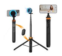 K&F CONCEPT Palo Selfie Trípode Magnético 162CM Móvil con Mando Remoto