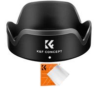 K&F CONCEPT Parasol EW-53 Compatible con Canon | Parasol de bayoneta reversible con paño de limpieza, compatible con los objetivos Canon EF-M 15-45 mm y RF-S 18-45 mm - PL03