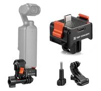 K&F CONCEPT PP61 Base Carga Rápida Magnética Compatible con dji Osmo Pocket 4/3, Adaptador Arca-Swiss y 1/4" para Action CAM, Dock Vlog Aluminio CNC