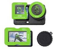 K&F CONCEPT Protector de Pantalla AR Antirreflejos para DJI Osmo Action 6 | 1 Paquete, Vidrio templado HD 9H, antiarañazos y antiburbujas, con marco alineador. Accesorio para cámara de acción PF03