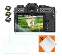 K&F CONCEPT Protector de Pantalla para Fujifilm X-T30 X-T30 II, 3 PCS Protector de Pantalla Vidrio Templado, 3 PCS Nivel de Zapata Caliente, 1PCS Paño de Limpieza
