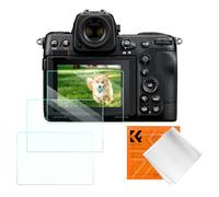 K&F CONCEPT Protector de Pantalla para Nikon Z9 Z8, 3 PCS Protector de Pantalla Vidrio Templado, 3 PCS Nivel de Zapata Caliente, 1PCS Paño de Limpieza