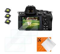 K&F CONCEPT Protector de Pantalla para Z50 II Z5 ZF Z6 III Z6 Z7 Z6 II Z7 II,3 PCS Protector de Pantalla Vidrio Templado, 3 PCS Nivel de Zapata Caliente, 1PCS Paño de Limpieza