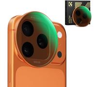 K&F CONCEPT Snap-On Filtro ND Variable ND2-32 para iPhone 17 Pro & Pro MAX | Ultraligero 11,2g Filtro Lente ND Variable con Snap-on Deco Montaje, Vidrio AGC con Recubrimiento de 28 Capas, Naranja-FA301