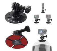 K&F CONCEPT Soporte Casco Adhesivo Rótula Flexible para Cámara Deportiva | Soporte adhesivo casco, rótula flexible, compatible con Insta360 X6/5/4/3, Action 3/4/5 Pro, GoPro Hero13/12/11/10, 103AJ2