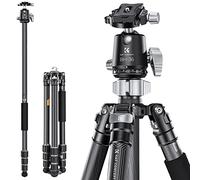 K&F Concept Trípode Cámara,173cm Trípode de Carbono,Trípode Reflex Ligero,Trípode Viaje Fotografía Compacto y Professional con 360° Rótula de Bola y Placa de Liberación para Cámara DSLR Carga 16kg