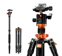 K&F Concept Trípode Cámara 175CM Trípode Viaje para Cámara Aluminio Profesional con Rótula de Bola 360° Compatible con Canon Nikon Sony Carga 10KG