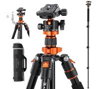 K&F CONCEPT Trípode de Cámara 200CM Trípode Fotografía Compacto con 360° Rótula de Bola y Placa de Liberación para Cámara DSLR K234A7+BH-28L