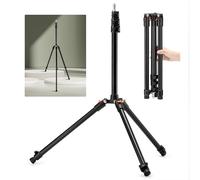 K&F Concept Trípode de fotografía 200 cm, trípode de lámpara de Aluminio Reversible Ajustable Trípode para teléfono Celular con Tornillo de 1/4 "Bolsa de trípode para cámara de luz estroboscópica