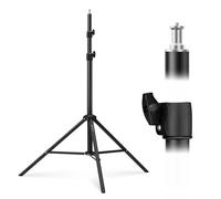K&F CONCEPT Trípode de luz para fotografía, 280 cm, Metal Light Stand para fotografía de Estudio, Reflector, Flash y vídeo, trípode de iluminación Ajustable Alto con Universal 1/4" Srew