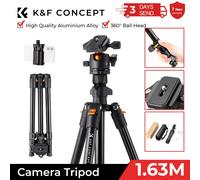 K & F Concept-trípode de viaje para cámara portátil, Flexible, Vlog, con cabezal de bola de 360 grados, liberación rápida, para Canon, Nikon, Sony, DSLR Travel Tripod