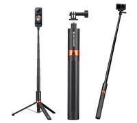 K&F CONCEPT Trípode Invisible 2 en 1 66", Compatible con Insta360 X5/X4/X3, dji Pocket 3/4, Action 5Pro/6/4/3, Osmo 360, GoPro, Luna Ultra, Mango Extensible con empuñadura Ajustable