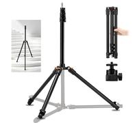 K&F Concept: trípode plegable de aluminio de 2,6 m para luces, con rótula y soportes