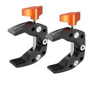 K&F CONCEPT Twin-Pack Abrazaderas Super Crab Claw, 1/4", Apertura 60 mm, compatibles con Brazo Mágico, para Tubos Redondos, Superficies Planas, monitores, Luces LED y Accesorios de cámara