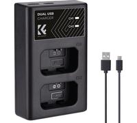 K&F Concepto Cargador de doble batería NP-FW50 USB-C