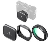 K&F Fujifilm UV filter+hood+lens cap set suitable for Fuji X100/FX