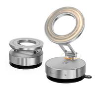 K&F Magnetic Phone Holder for Car, Suction Phone Mount 360° Rotatable, Silver