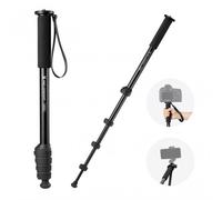 K&F Portable aluminum alloy monopod, 23mm diameter, 5 sections, 63 inches, with anti-lost rope