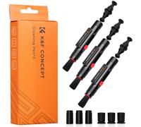 K&F Three lens cleaning pens, double-sided carbon head with silicone protective cover and suction c