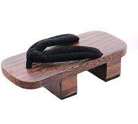 K-G-31 Negro Negro Terciopelo Geta Japón Sandalia Calcetines para Kimono Yukata con Tacón, Negro , 38 EU Ancho