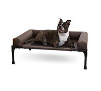 K&H Pet Products - Cama elevada para Perros con Refuerzos extraíbles, Cubierta de Malla Lavable, Cama elevada para Perros medianos, Color Chocolate, tamaño Mediano, 25 x 32 Pulgadas