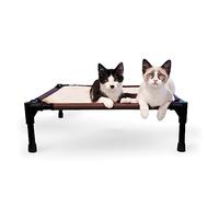 K&H Pet Products Comfy Pet Cot - Cama elevada para Mascotas, Color Chocolate/marrón, tamaño pequeño, 17 x 22 x 7 Pulgadas