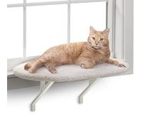 K&H Pet Products - Hamaca para Ventana de Gato, Cubierta de Forro Polar Suave, fácil Ajuste, Funda Lavable a máquina, 35,5 cm x 60,96 cm, Color Crema
